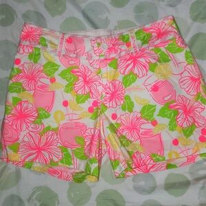 Lilly Pulitzer Palm Beach Fit Hawaiian Floral Print Women's Shorts